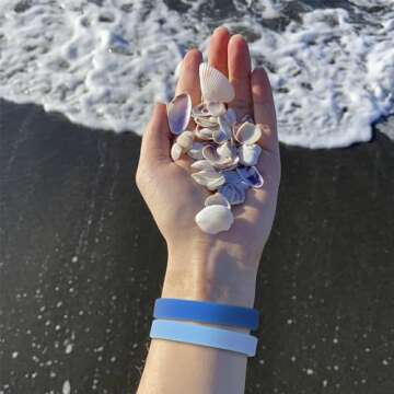 Muka 24 PCS Silicone Wristbands for Adults, Social Distancing Colored Wristbands Silicone Wristbands - Red Yellow Green