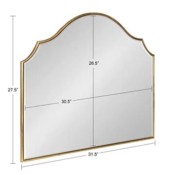Leanna Gold Glam Wall Mirror 27.5x31.5 - Kate & Laurel