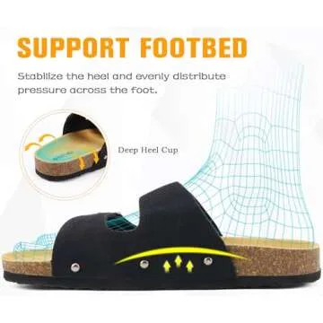 ONCAI Women's Comfortable Adjustable Sandals for Summer