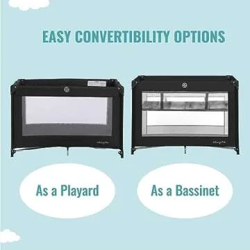 Dream On Me Zazzy Portable Playard with Bassinet