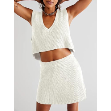 Trendy Tankaneo Women 2 Piece Outfits Y2K Style