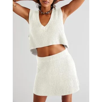 Trendy Tankaneo Women 2 Piece Outfits Y2K Style