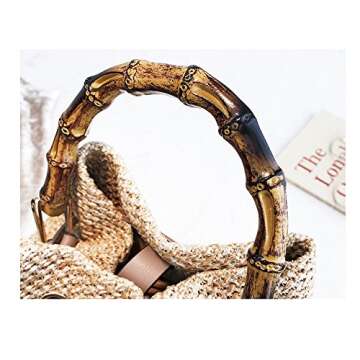 Stylish QZUnique Straw Bucket Bag for Women Summer Fun