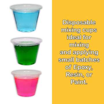 NSI 100 Epoxy Resin Mixing Cups 30ml (1 Oz) Graduated Plastic by NetSellsIt