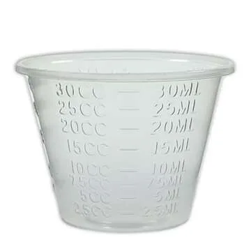 NSI 100 Epoxy Resin Mixing Cups 30ml Disposable & Reusable