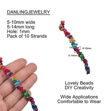 Colorful Seashell Beads for DIY Crafts and Jewelry Making