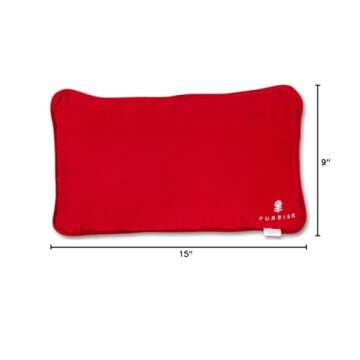 FURBISH Handmade Needlepoint Decorative Throw Pillow - Whoop There It is - 9" x 15" - Small Embroidered Accent Pillow for Bed, Chair, Couch, Sofa - Aesthetic Preppy Home Decor