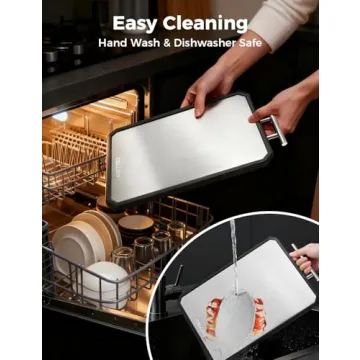 Versatile Titanium Cutting Board with Juice Groove