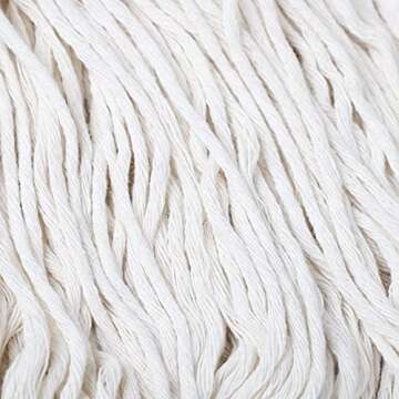 OFO Loop-End Cotton String Mop Head，Heavy Duty String Mop Refills, Mop Head Replacement for Home/Industrial/Commercial Cleaning, 3-Packs