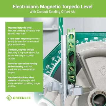 Greenlee L107 Electrician's Magnetic Torpedo Level