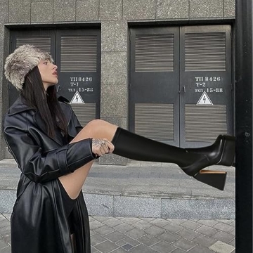 Mattiventon Chunky Platform Boots Stylish Comfort