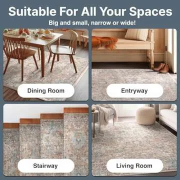 Elegant Ivory & Blue Oriental Rug for All Spaces