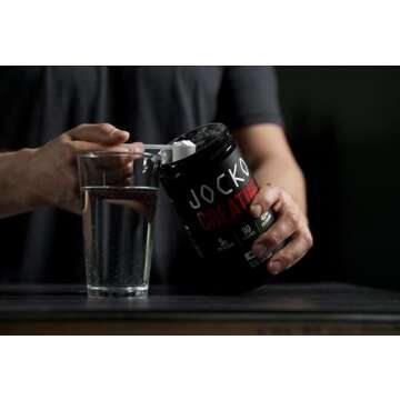 Jocko Fuel Creatine Monohydrate Powder - Creatine for Men & Women, Supplement for Athletic Performance & Muscle Health, 90 Servings 16 oz (Unflavored) (16 OZ JAR)