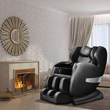 KTN Massage Chair, Shiatsu Massage Chairs with S-Track, 3D Massage Chair Zero Gravity Full Body and Recliner with Heat,Vibrating & Foot Roller (Black)