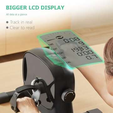 Cyclace Exercise Bike Stationary 330 Lbs Weight Capacity- Indoor Cycling Bike with Comfortable Seat Cushion, Tablet Holder and LCD Monitor