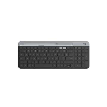 Logitech K580 Slim Multi-Device Wireless Keyboard for Chrome OS - Bluetooth/USB Receiver, Easy Switc...