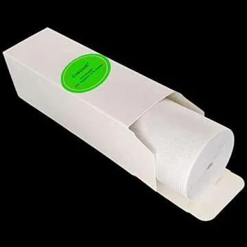 6 Inches Wide White Heavy Stretch Elastic Band - 2 Yards Long