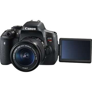 Canon EOS Rebel T6i Digital SLR with EF-S 18-55mm is STM Lens - Wi-Fi Enabled
