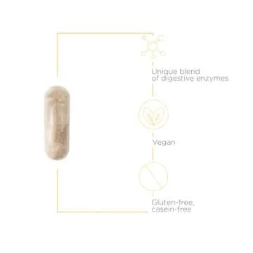 Integrative Therapeutics Similase GFCF - Digestive Enzyme Supplement for Occasional Gas & Bloating* - Supports Gluten & Casein Digestion* - 120 Vegan Capsules