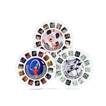 View Master Mickey Mouse Deluxe Set, Disney 100 Edition - STEM, Retro, Fun Learning Toy for Kids and Adults, Toddlers, Ages 3+