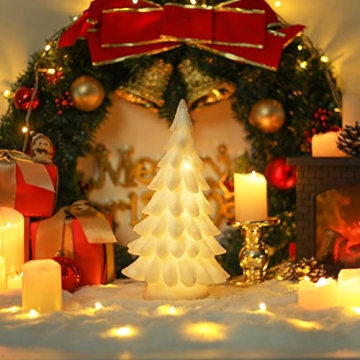 Elegant Bdor White Christmas Tree with Lights for Gifting