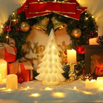 Elegant Bdor White Christmas Tree with Lights for Gifting
