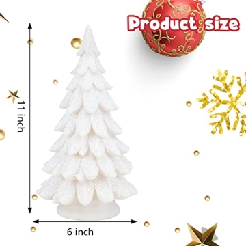 Elegant Bdor White Christmas Tree with Lights for Gifting