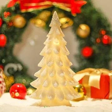 Elegant Bdor White Christmas Tree with Lights for Gifting