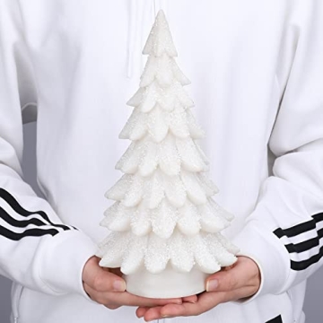 Elegant Bdor White Christmas Tree with Lights for Gifting