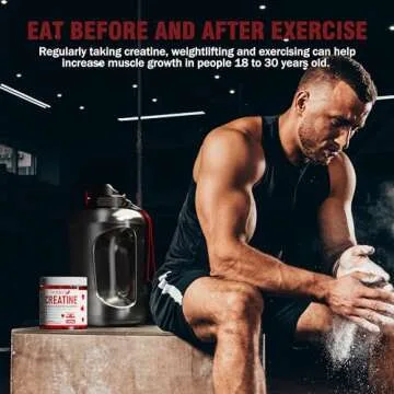 VIFSSG Creatine Monohydrate Gummies 5 g for Men & Women, 120 Sugar Free Gummies with 200 Mg Magnesium Glycinate, 200 Mg L-Threonate for Muscle Support, Energy Boost