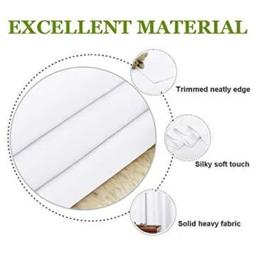 NICETOWN Sliding Door Curtain Window Treatment, Energy Smart Thermal Insulated Extra Wide Solid Blackout Curtain Drape for Patio Door (Pure White, W70 x L84)