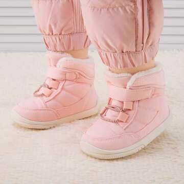 BMCiTYBM Baby Snow Boots: Stylish & Warm Winter Shoes for Infants 6-24 Months