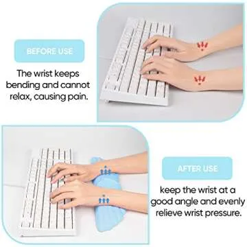 Angel Wing Cloud Keyboard Wrist Rest for Comfort and Style