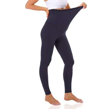 Foucome 2 Pack Women's Maternity Leggings Over The Belly Pregnancy Active Workout Yoga Tights Pants ...