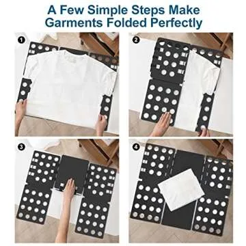 Sealegend Shirt Folding Board Shirt Folder Clothes Folding Board Durable Plastic t Shirts Clothes Laundry folders