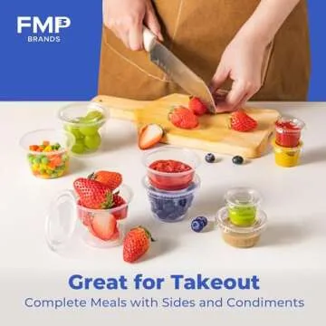 Fit Meal Prep 250 Pack 2 oz Jello Shot Cups with Lids