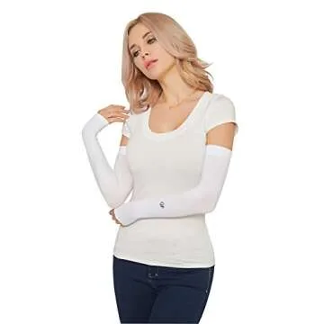 HOPESHINE Cooling Compression Arm Sleeves UPF50+ UV Protection for Men Women Cycling Driving Outdoor Tattoo Cover Up 3-Pairs