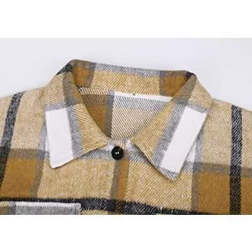 Beaully Women's Flannel Plaid Shacket for Cozy Style