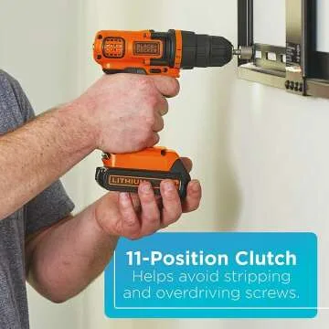 BLACK+DECKER 20V Max Drill & Tool Kit - 68 Pieces