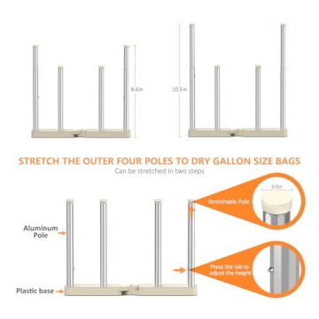 KORRTFID Collapsible Drying Rack for Efficient Kitchen Storage