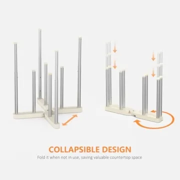 KORRTFID Collapsible Drying Rack for Efficient Kitchen Storage