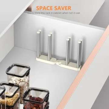 KORRTFID Collapsible Drying Rack for Efficient Kitchen Storage