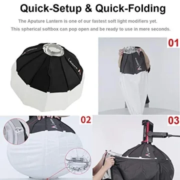 Aputure Lantern Softbox 26inch Quick-Setup for Soft Lighting