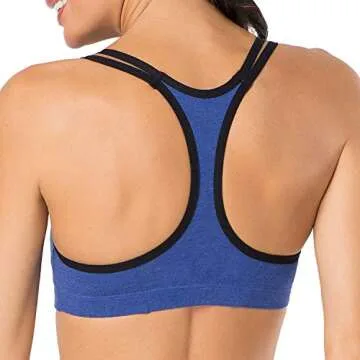 Fruit of The Loom Women's Cotton Sports Bra - 3 Pack