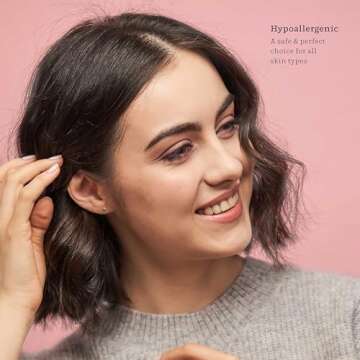 Kezef 14K Gold Stud Earrings for Women, 3mm Solid Gold Ball Hypoallergenic Earrings