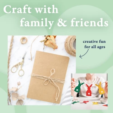 BeCraftee Jute Twine 2mm Thick - 656 Feet Long for Crafts