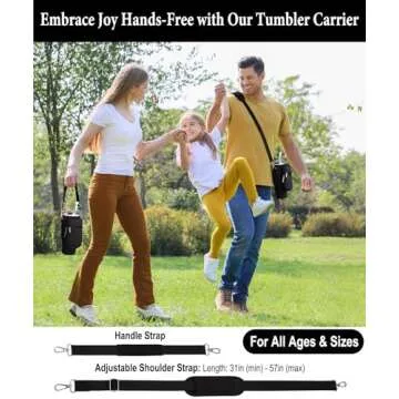 Carrier Bag with Phone Pocket & 2 Strap for Stanley 40 oz Tumbler with Handle & Fits Simple Modern 40oz - Water Bottle Accessories Sling Sleeve Holder for Stanley Cup with Shoulder & Hand Strap