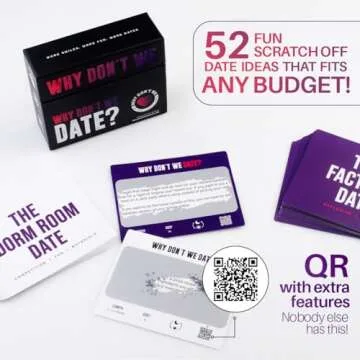 Why Don't We - Scratch off Date Ideas - Fun Anniversary wedding Gift: 52 Fun & Romantic date night idea for couples. Unique Couples gift for birthdays & newlyweds.