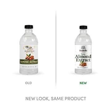 Rodelle Pure Almond Extract, Value Size, 16 Oz