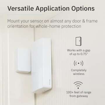 Abode Mini Door/Window Sensor | Be Alerted to Doors & Windows Opening and Closing | Works with Apple HomeKit | Requires Abode Hub